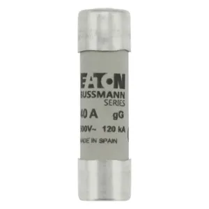 BUSSMANN C14G40S Fuse Link, Slow Blow, 51mm length, 40A, 500VAC, 10 Pack | BD3LWN