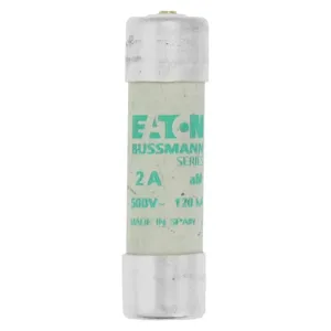 BUSSMANN C14M2S Fuse Link, Slow Blow, 51mm length, 2A, 500VAC, 10 Pack | BD3CPV