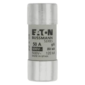 BUSSMANN C22G50 Specialty Fuse, Fuse Link, 690VAC, 50A, Cartridge Fuse | BC8UEY