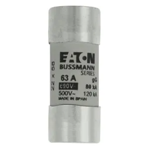 BUSSMANN C22G63S Specialty Fuse, 63A, 690VAC | BD2ZHE