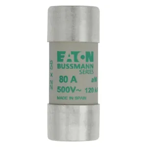 BUSSMANN C22M80 Specialty Fuse, 80A, 500VAC | BC8QAW