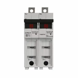 BUSSMANN CCP2B-2-15CF Fusible Disconnect, 15 A, 600 V, 2 pole, Finger Safe | BD4XBJ CCPB-2-15CF