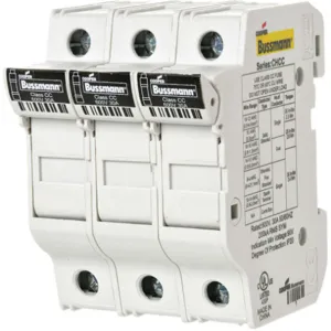 BUSSMANN CHCC3DU Fuse Holder, 30 A, 3 Pole, Non Indicating | AA4ZRQ 13M219