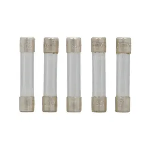 BUSSMANN F02A250V1/2AS Glass Fuse, Fast Blow, Size 6.3 x 32 mm, 500mA, 250VAC, 100 Pack | BD3JNQ