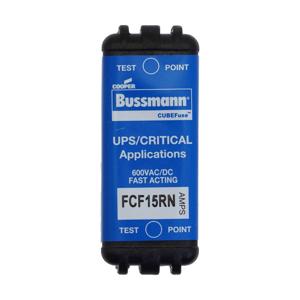 BUSSMANN FCF15RN Industrie-Stromsicherung, 15 A, 600 VAC, 12er-Pack | BC7ZXN