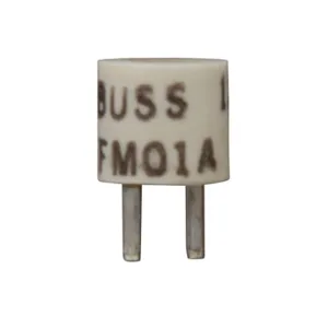 BUSSMANN FM01A125V5A Specialty Fuse, 5 A, 125 VAC, 0.27 Inch Diameter, 0.25 Inch Length | BD4CKD