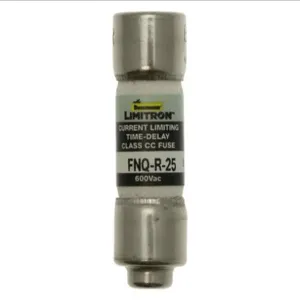 BUSSMANN FNQ-R-25 Fuse, 25 A, Non-Indicating, 200 kAIC, 600 V | AD9PAK 4TWL1