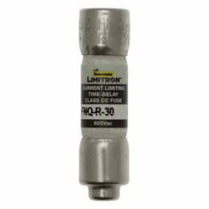 BUSSMANN FNQ-R-4-R1 Class CC Industrial Power Fuse, Time Delay/Slow Blow, 600VAC, Cartridge Fuse | BD3KMC