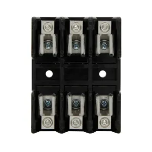 BUSSMANN G30060-3CRH Fuse Block, 3 Pole, 60 A, 480 V, Black | BC8TMH