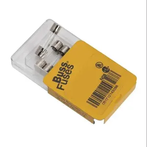 BUSSMANN GMC-5 Fuse, Medium Time-Delay, 0.5A, 250 VAC, Glass Tube, Pack Of 5 | CV6RUU