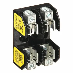 BUSSMANN H25030-2CR Fuse Block, Class H, 2 Pole, 30 A, 600 V, Black | BD2QLB