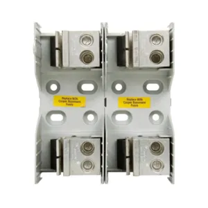 BUSSMANN JM60400-2MW16 Fuse Block, Class J, 2 Pole, 400 A, 600 V, Gray | BC8AEE