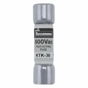 BUSSMANN KTK-45 Midget Fuse, Fast Blow, 45A, 600VAC | BD4ALD