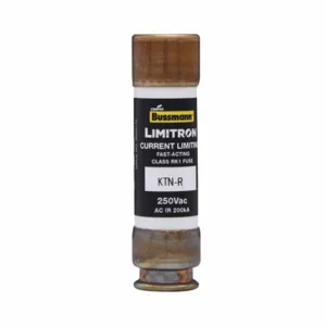 BUSSMANN KTN-R-35 Class RK1 Fuse, Industrial, Fast Blow, 250VAC, 35A, Cartridge Fuse | BD3RWF