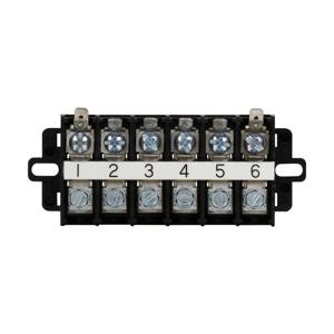 BUSSMANN KUH6C Terminal Block, Gauge 22AWG - 6AWG, 60A, Thermoplastic, 50 Pack | BD3KLB