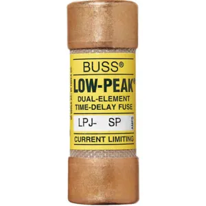 BUSSMANN LPJ-50SP 50 A Fuse, 600 VAC / 300VDC, Non-Indicating, Cylindrical | AE2GKQ 4XF38