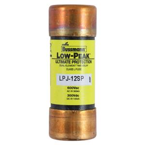 BUSSMANN LPJ-12SP Low-Peak-Sicherung, 12 A, 600 V | AE8QRX 6F365