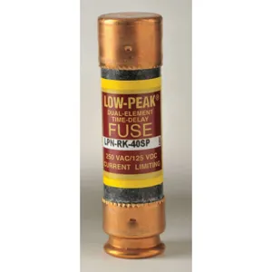 BUSSMANN LPN-RK-40SP Fuse Rk1 Lpn-rk-sp 40a 250vac/125vdc | AE8QQD 6F314