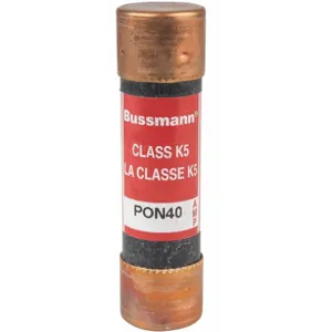 BUSSMANN PON40 Low Voltage Fuse 40a Pon 250vac | AC9QFX 3HZ73