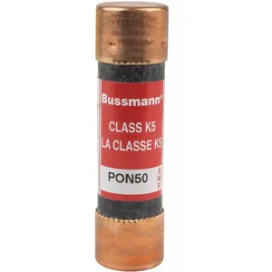 BUSSMANN PON50 Low Voltage Fuse 50a Pon 250vac | AC9QFY 3HZ74