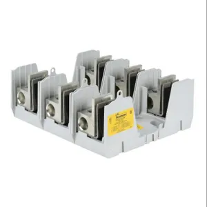 BUSSMANN RM25400-1CR-3 Modular Fuse Block, 400A, 250V, 3-Pole, 4 Awg-600 Mcm Copper Or Aluminum, Box Lug | CV6RWK