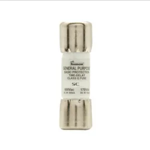 BUSSMANN SC-15 Fast Acting Fuse, 15 A, 600 VAC/170 VDC, Time Delay | AA9EBU 1CP21