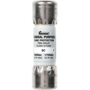 BUSSMANN SC-1-1/2 Fast-Acting Fuse, 600 VAC / 170 VDC, Non Indicating | AA9EBP 1CP17