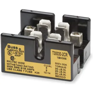 BUSSMANN T30030-2CR Fuse Block Class T 30a 300v | AB9ZEF 2GWA5