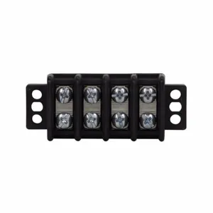 BUSSMANN TB300-12BSL1 Barrier Terminal Block, 30 A, 600 V, Thermoplastic, Black | BC8PVP