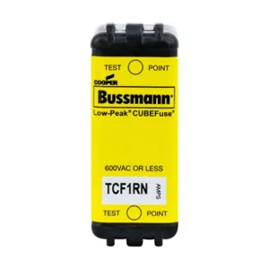 BUSSMANN TCF1RN Industrial & Electrical Fuse, 1A, 600VAC | BD2CZR