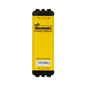 BUSSMANN TCF70RN Industrial & Electrical Fuse, 70A, 600VAC | BC7WJA