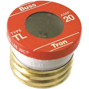 BUSSMANN TL-20 Fuse 20a Tl 125vac Screw-in Pack Of 4 | AE8QWD 6F459