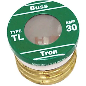 BUSSMANN TL-30 Fuse 30a Tl 125vac Screw-in Pack Of 4 | AE8QWF 6F461