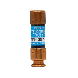 BUSSMANN TPN-30 Specialty Fuse, Telepower High Current Fuse, 170VDC, 30A, Cartridge Fuse | BD2LZY