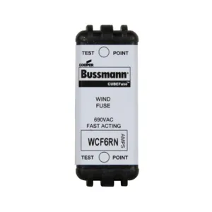 BUSSMANN WCF6RN Fuse, Fast Blow, 6A, 690VAC | BC8VUV