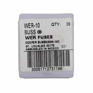 BUSSMANN WER-4 Specialty Fuse, Bolt Down Fuse Strip, 32VDC, Non-Housing Fuse | BC9XRB