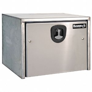 BUYERS PRODUCTS 1702605 Truck Box, Stainless Steel, Black, Drop Door, 6.7 cubic feet | CE9DEQ 55MX42