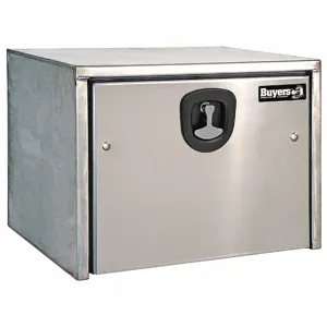 BUYERS PRODUCTS 1702600 Truck Box, Stainless Steel, Silver, Drop Door, 4.5 cubic feet | CE9DEM 55MX39