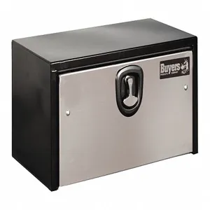 BUYERS PRODUCTS 1702705 Underbody Truck Box, Steel, Black/Silver, Single/Drop Door, 6.75 Cu. Ft. | CH6HWX 55AG11