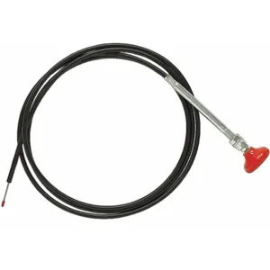 BUYERS PRODUCTS R38D6X10 Valve Control Cable, 120 Inch L, Stainless Steel, Black | CD2YYB 54EP29