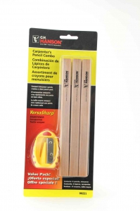 CH HANSON 00221 Carpenters Pencil, With Sharpener, 6 Pieces | CD6KZR