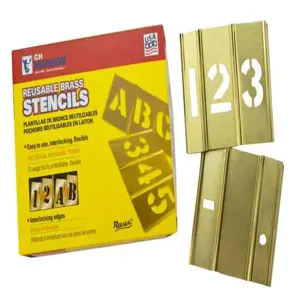 CH HANSON 10007 Stencil Number Set, 15 Pieces, 3/4 Inch Size | CD7BTR