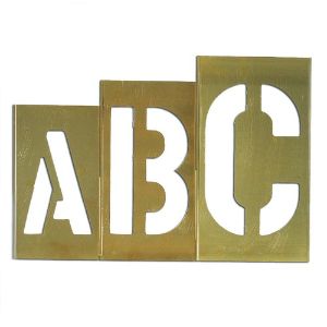 CH HANSON 10167 Stencil Letter Set, Gothic Style, 12 Inch Size, 33 Pieces | CH3TJZ