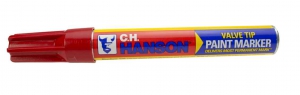 CH HANSON 10297 Paint Marker, Red, 12 Pk | CD7BUL