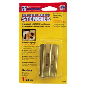 CH HANSON 10303 Stencil Number Set, 1 Inch Size, 15 Pieces | CH3TKH