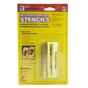 CH HANSON 10305 Stencil Number Set, 2 Inch Size, 15 Pieces | CH3TKJ