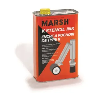 CH HANSON 12165 Stencil Ink, All Purpose, Quart Container, Red | CH3TLM