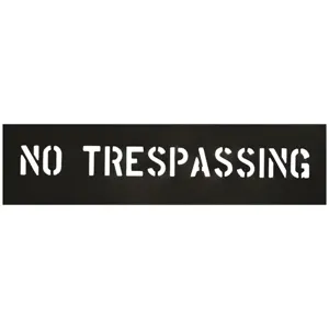 CH HANSON 12403 Stencil, No Trespassing, 2 Inch Character Size | CH3TLR