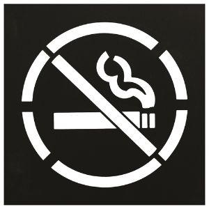 CH HANSON 12418 Stencil, No Smoking Symbol, 15-1/2 Inch Dia. | CH3TLX