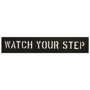 CH HANSON 12420 Stencil, Watch Your Step, 3 Inch Character Size | CH3TLY